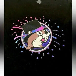 Buc-ee's T Shirt Adult L Black Happy New Year 2023 Short Sleeve Crew Neck beaver